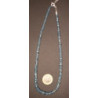 collier en aigue marine rondelles facetées