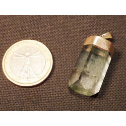 pendentif aigue marine monté sur argent