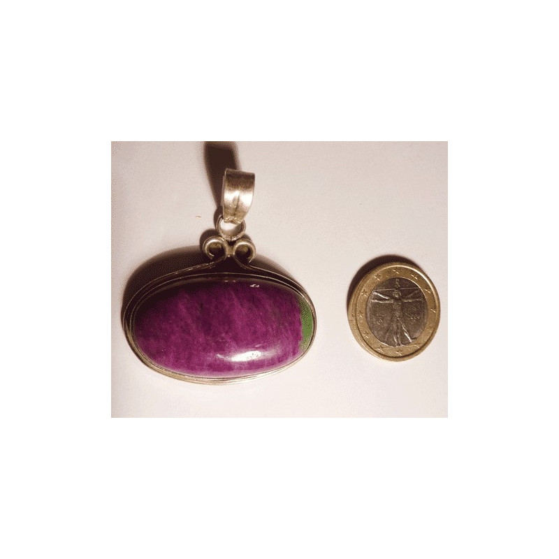 pendentif rubozoisite et argent