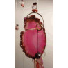 agate rose sonore de la suspension minérale
