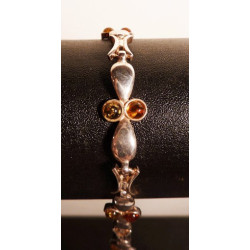 bracelet en ambre et Argent