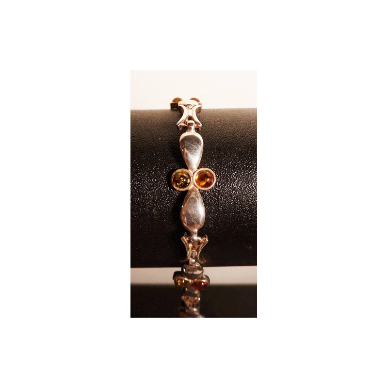 bracelet en ambre et Argent