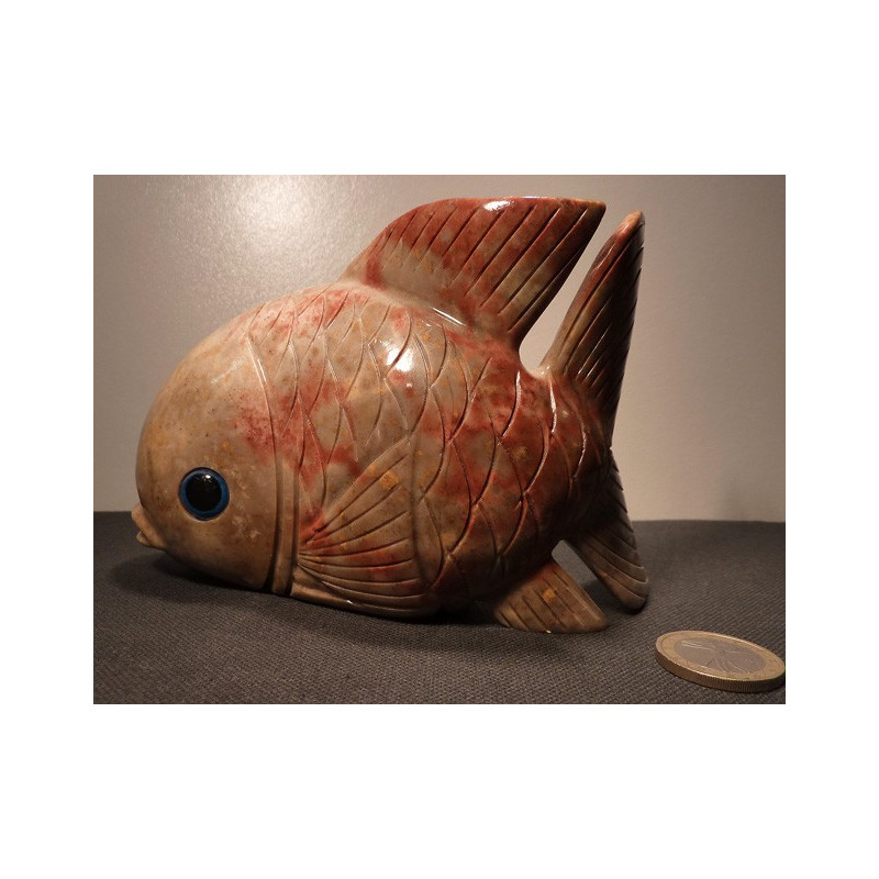 poisson en marbre pyrophillite