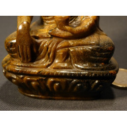 sculpture de boudha en oeil de tigre