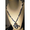 collier lapis layuli et aigue marine