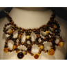 collier oeil de tigre et ambre