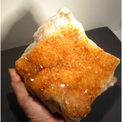 Plaque de citrine scintillante