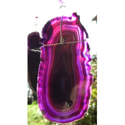 Grande agate violette du mobile