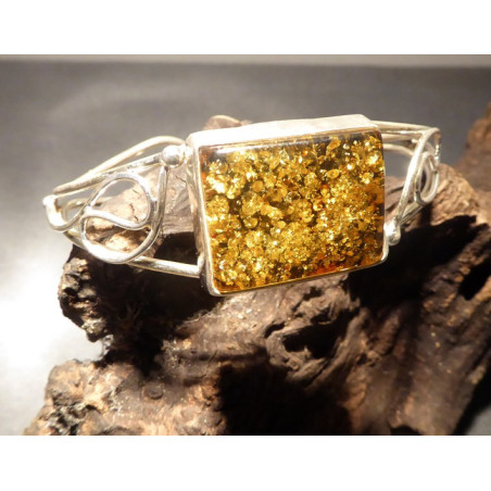 bracelet ambre vert