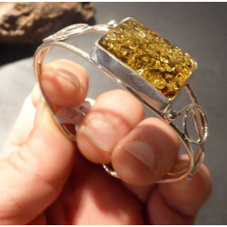 bracelet ambre vert
