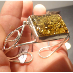 bracelet ambre vert