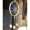Attrape reves gris bleu bambou et pierre