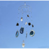 Mobile bleu Agate et Cristal à 13 pierres