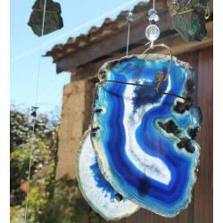 Agate bleue du mobile, grand qualité