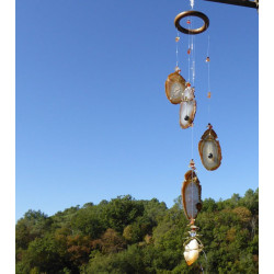Carillon Sonore en Agate orange petit modéle 