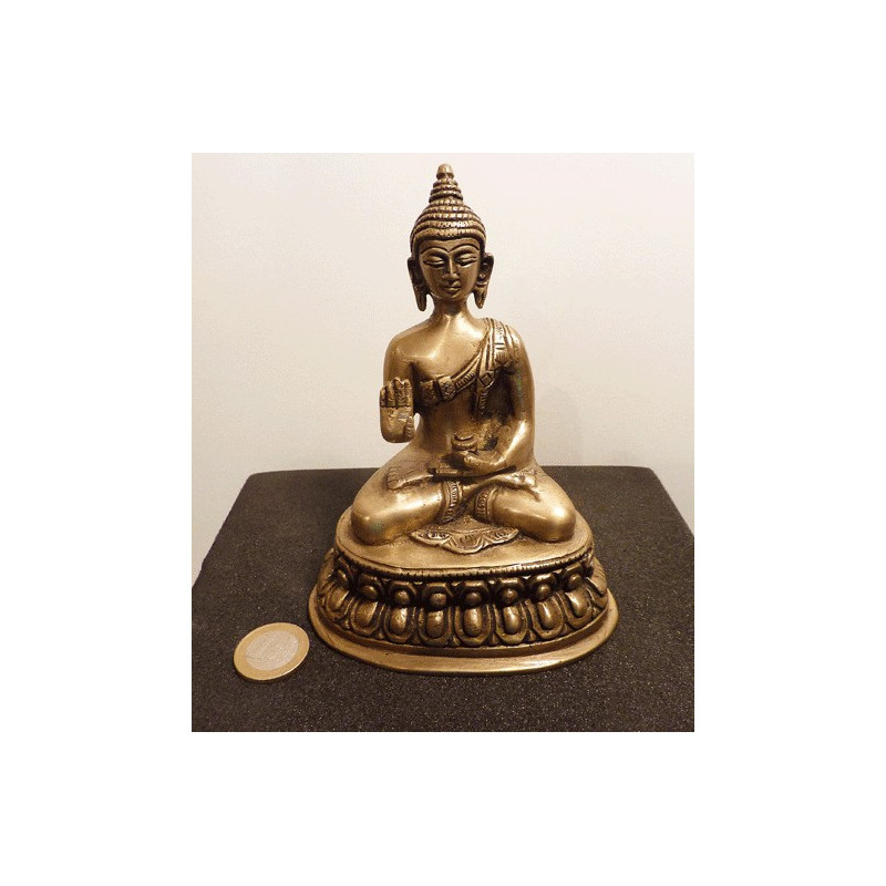 bouddha tibétain en bronze