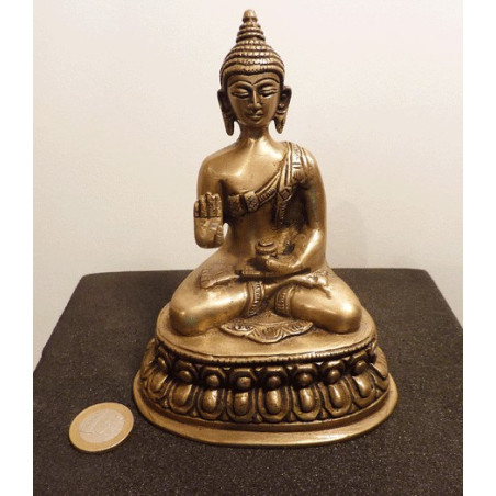 bouddha tibétain en bronze