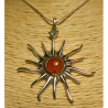 pendentif soleil cornaline