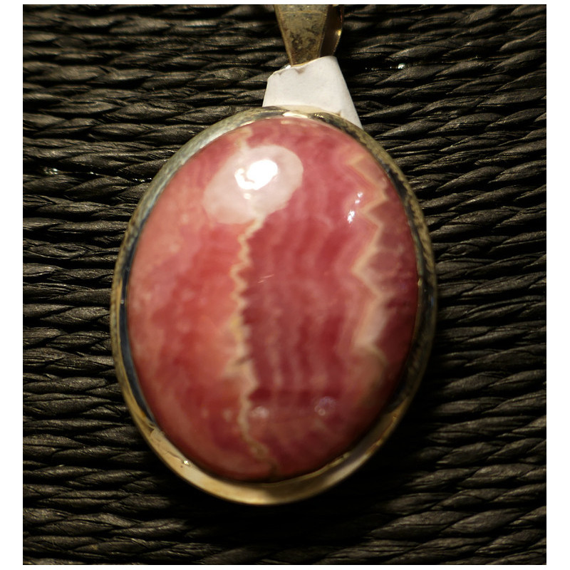Pendentif en rhodochrosite