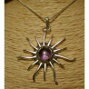 pendentif soleil améthyste