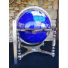 Globe terrestre 33 cm pieds chrome