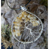 Pendentif Arbre de Vie en Citrine
