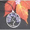 Arbre de Vie en Tanzanite, Pendentif en pierre bleue, Pierres précieuses, Chakra de la voix