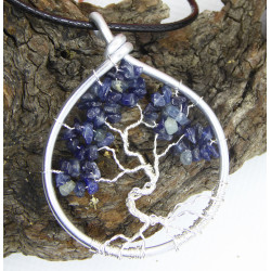 Blue Sapphire Tree of Life Pendant, Creation LE SAULE REVEUR