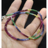 collier saphir multicolor