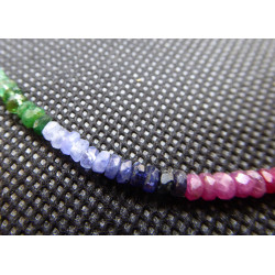 collier saphir multicolor