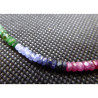 collier saphir multicolor
