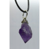 Pendentif cristal d'améthyste