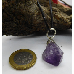 Pendentif cristal d'améthyste
