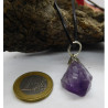 Pendentif cristal d'améthyste
