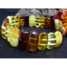 Bracelet en Ambre de la Baltique multicolore