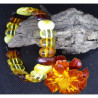 Bracelet en Ambre de la Baltique multicolore