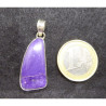 Charoite and Silver Pendant