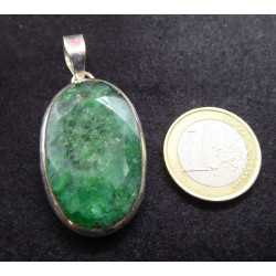 Pendentif en Emeraude et Argent