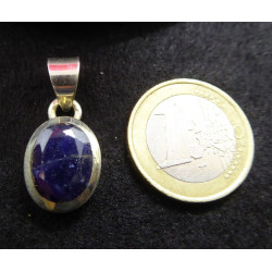 Sapphire and Silver Pendant