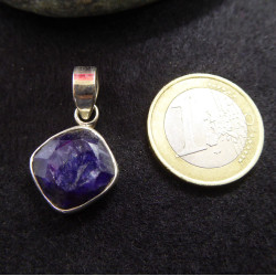 Pendentif en Saphir, Bijou Argent