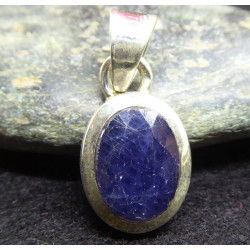 Pendentif en Saphir, Bijou Argent