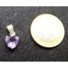 Faceted Amethyst Heart Pendant