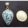 Nepal Turquoise and Silver Pendant