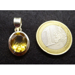 Citrine and Silver Pendant