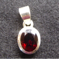 Faceted Garnet Pendants