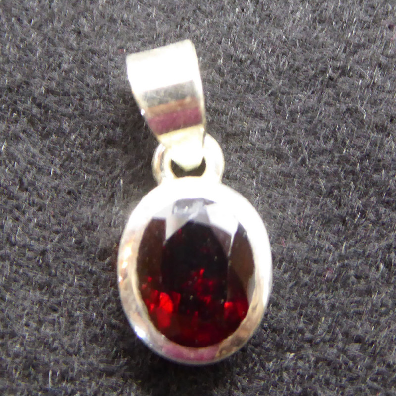 Faceted Garnet Pendants