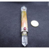 Rock Crystal and Agate Energy Stick