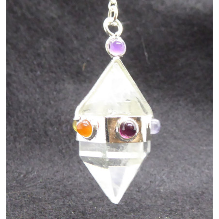 Pendule de Radhiéstésie  en Pierres des Chakras