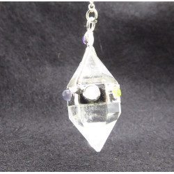 Pendule de Radhiéstésie  en Pierres des Chakras