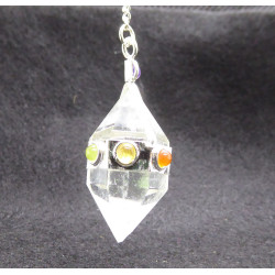Pendule de Radhiéstésie  en Pierres des Chakras